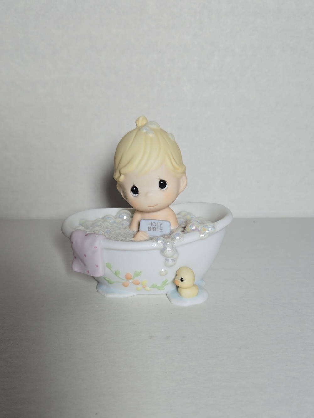 1997 Precious Moments "He Cleansed My Soul" Porcelain Figurine 306940